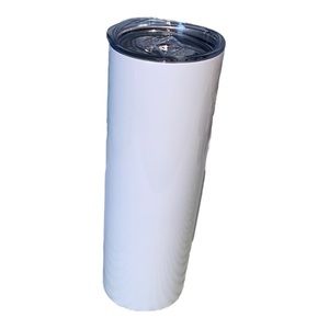 White Stainless Steel Skinny Tall Tumbler